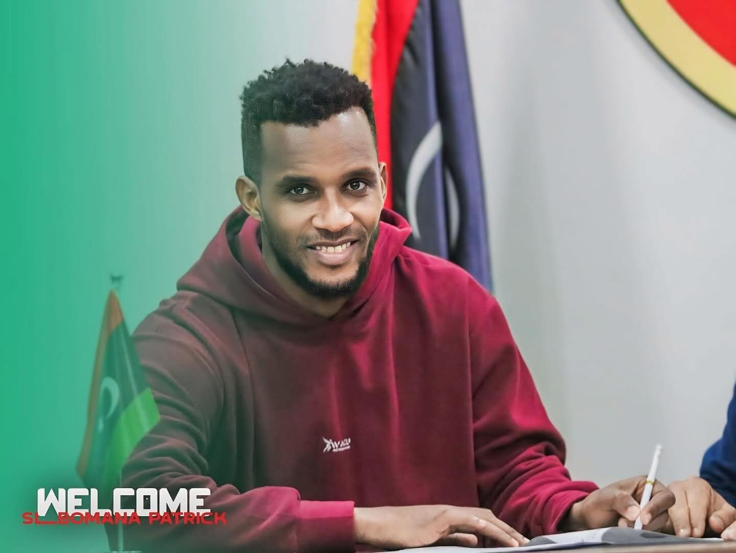 Sibomana Patrick "Papy" Signs in the United Arab Emirates